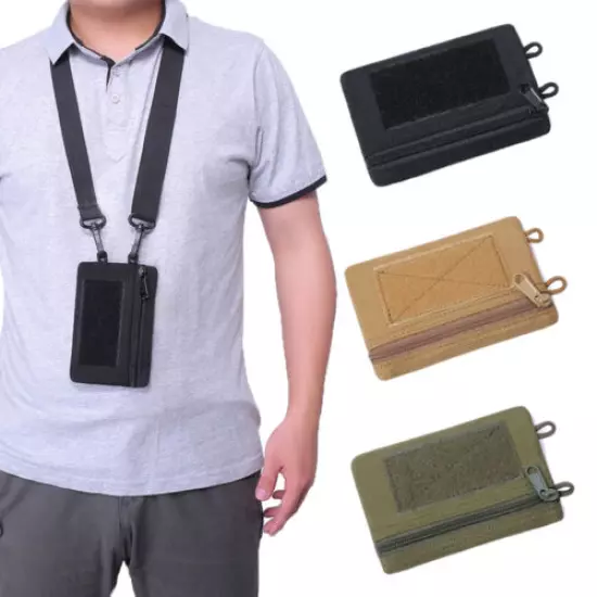 Tactical Mini Wallet Card Money Key Pack Belt Waist Bag Nylon with Strap