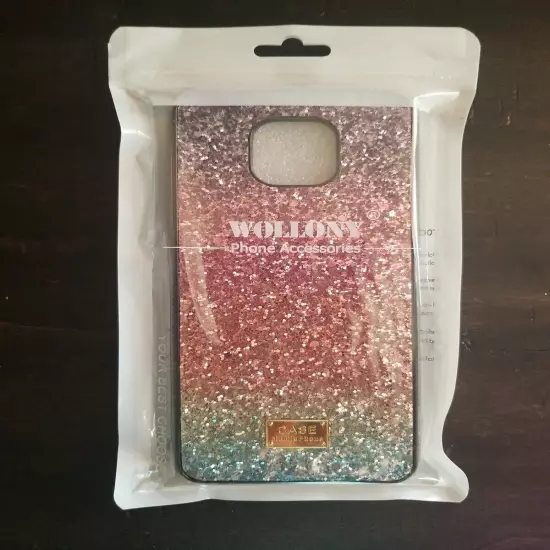 Wollony Moto G Power 2021 phone Case Shinning Purple iPhone Cover 