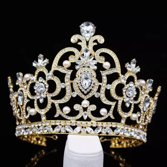 Pageant Tiaras and Crowns Rhinestone Headbands Bride Wedding Hair Accessories