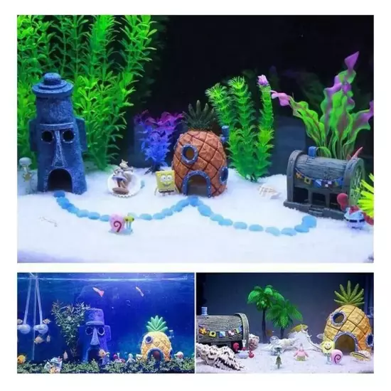 Aquarium Decor Spongebob Aquarium Decoration Aqua Ornaments Aquarium Decoration