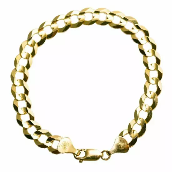 10k Yellow Gold Solid 3mm-12mm Cuban Link Chain Necklace Bracelet 7"-30"