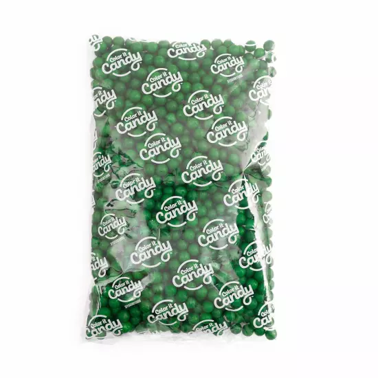 Candy Dark Green Sixlets 2 Lb Bag for Parties, Weddings, Birthdays