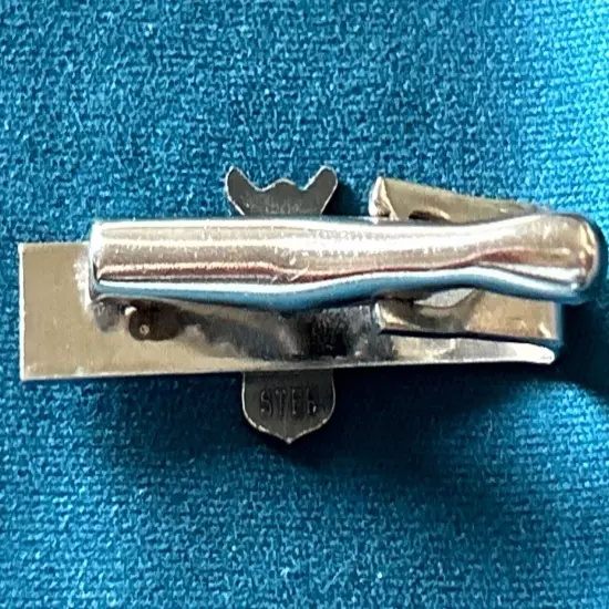 Vintage Sterling Military Tie Clip