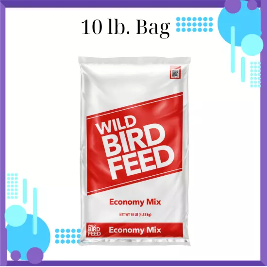 Economy Mix Wild Bird Feed, Dry, 1 Count Per Pack, 10 lb. Bag