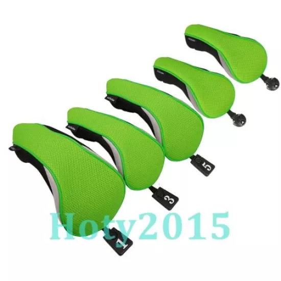 5pcs 1 3 5 UT Covers Golf Club Driver Fairway Wood Hybrid Head Cover set