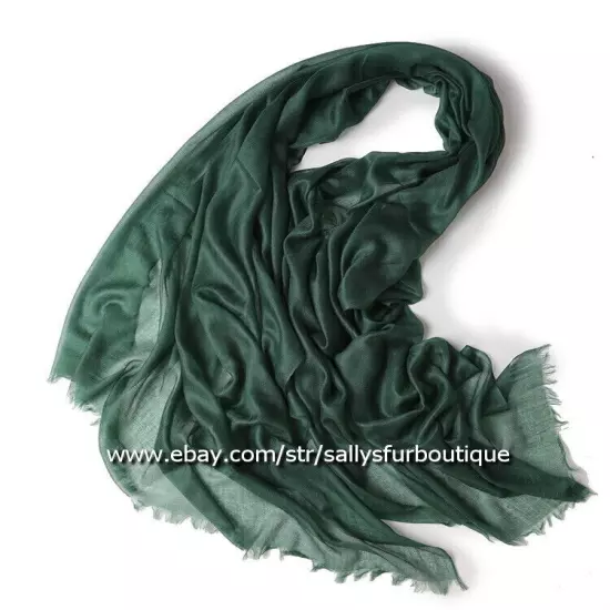 Sallys Pure Mongolian Cashmere 300s Wrap Shawl Ring Scarf Thin Soft 230 * 100 cm