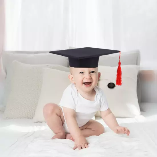  Graduation Cap Headband Infant Photoshoot Outfits Newborn Costume Hat