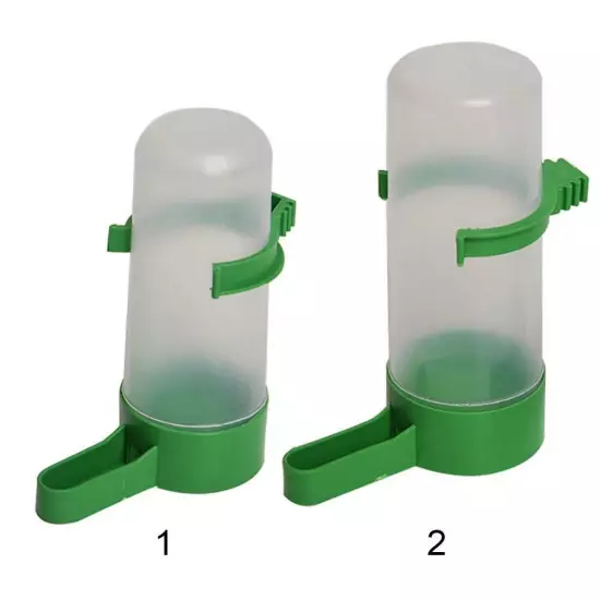 Bird Water Dispensers Pet Drinker Feeders For Cage Budgie Parakeet 60/140ml US *