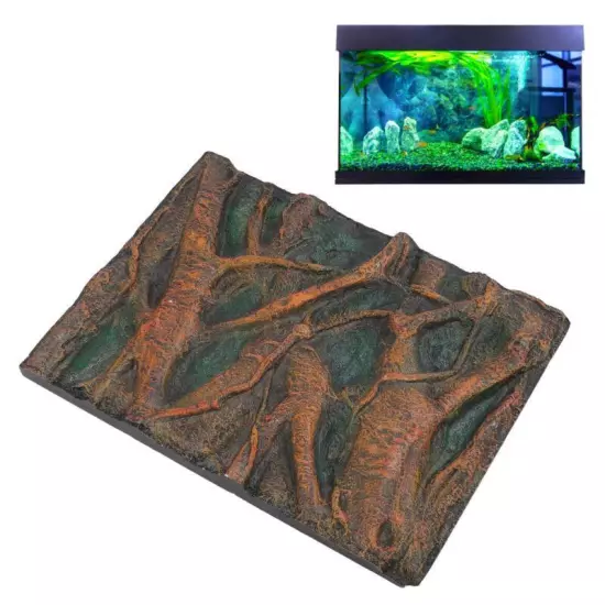 3D Aquarium Fish Tank Wall Art Background 60x45cm Home Decor