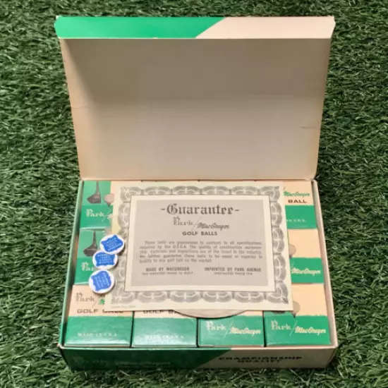 Antique Golf Balls Original Packaging Park Macgregor