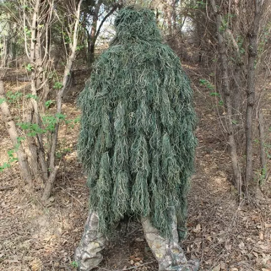 Men Outdoor Hunting Ghillie Suit Camouflage Hunting Suit Outdoor Jungle Hunting