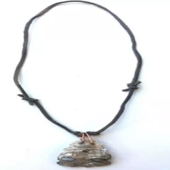 Mountain Man Foofaraw Abalone Shell Necklace Indigenous Style