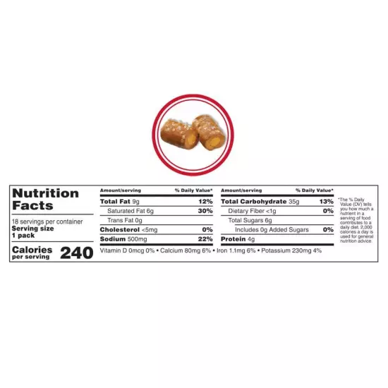 Cheddar Cheese Pretzel Baked Snacks 1.8 Ounce (Pack of 18)