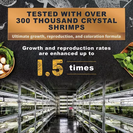 Ultra Fresh Shrimp Food, All Natrual Ingredients, High Protein, Rich in Vitamins