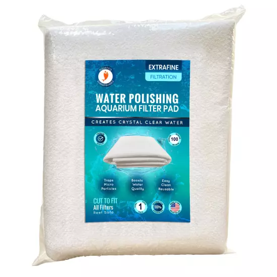 Water Polishing Filter Pad 100 Micron 24" x 36" Premium Aquarium Prefilter Media