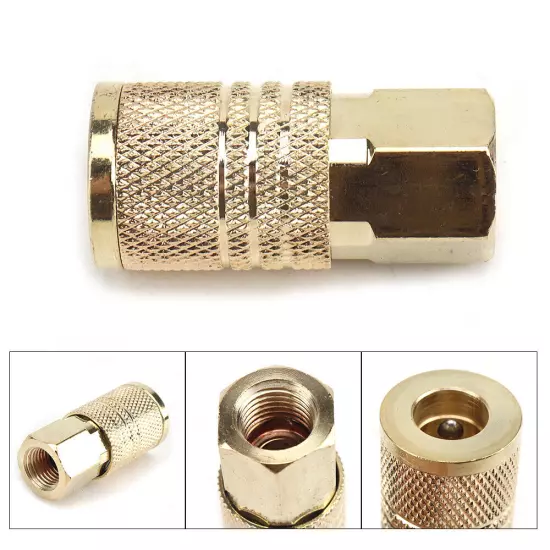 2/4/8Pcs 1/4'' NPT Brass Air Tool Couplers Accessories Quick Coupler Connector