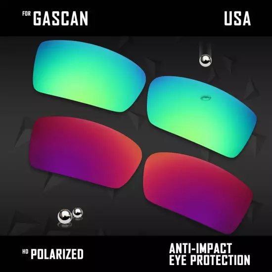 Anti Scratch Polarized Replacement Lenses for-Oakley Gascan OO9014 Options