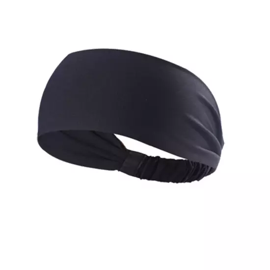 Sports Headband for Men Women Moisture Wicking Sweat Band Elastic Wide Hair Band