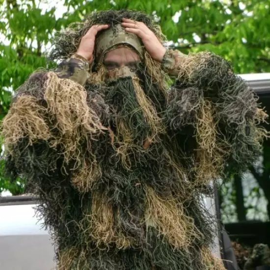 Arcturus Warrior Ghillie Suit | Woodland | 4-Piece Hunting Camo Suit