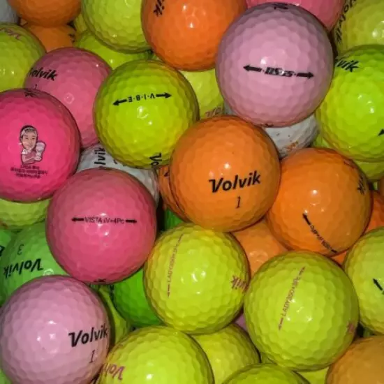 48 Volvik Assorted Color & Brands Value Mix AAA Used Golf Balls 