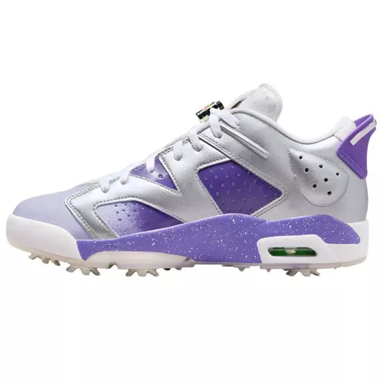 Jordan Retro 6 G NRG Metallic Silver Oxygen Purple Golf Shoes - SU23 Size 10.5