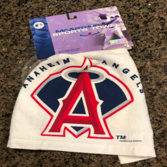 New! MLB Anaheim Angels Golf Sport Towel w/ Grommet & Hook McArthur Sports