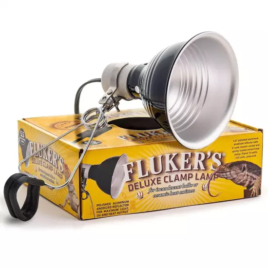 Fluker's Repta-Clamp Lamp with On/Off Switch for Reptiles, 5.5"