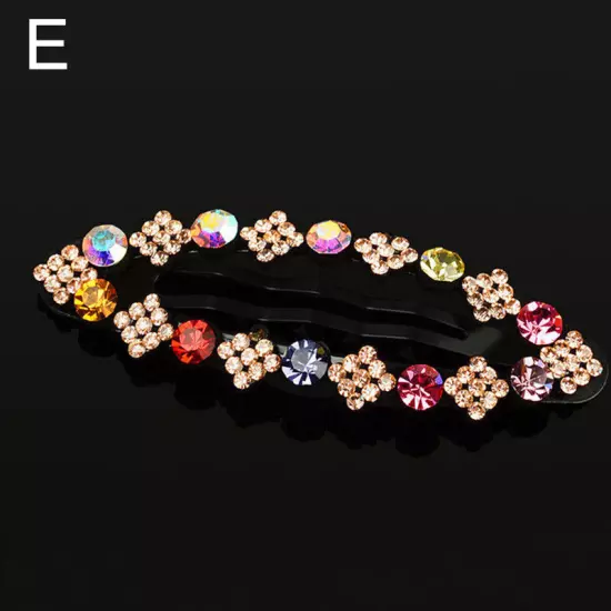 Women Girls Bling Crystal Hairpins Rhinestone Hair Clip Pins Barrettes Headwear