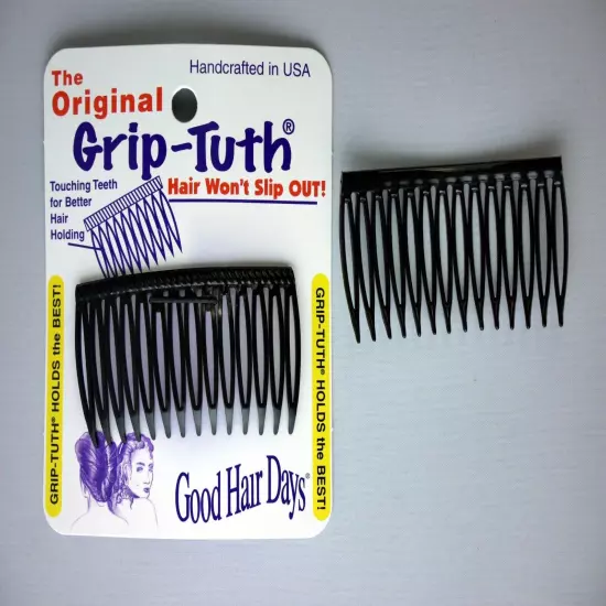 The Original Grip-Tuth® Good Hair Days Tuck Side Combs Made in USA Mix&Match