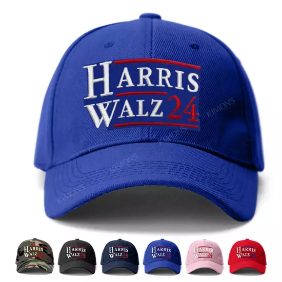 Harris Walz 2024 Presidential Election USA FLAG Adjustable Cap Baseball Hats SHU