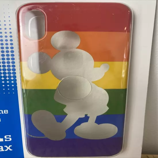 NEW DISNEY PARKS D-TECH RAINBOW PRIDE MICKEY MOUSE iPHONE XS MAX Phone Case