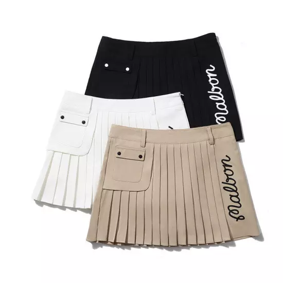 MALBON Clothing Women's Summer Pleatedskirt Sports fashion Golf short skirt