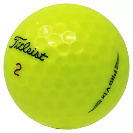 48 Titleist Pro V1x 2019 Yellow Near Mint Used Golf Balls AAAA In a Free Bucket!