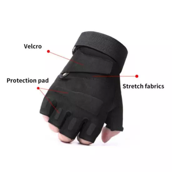 Men's Tactical Gloves Shooting Hunting Hiking Airsoft Cycling Motorcycle Gloves