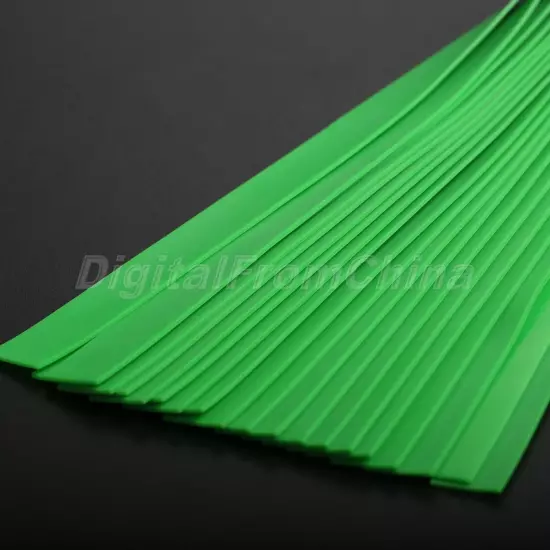 Multiple Thickness Slingshot Catapult Flat Rubber Band Green Color Pack of 10pcs