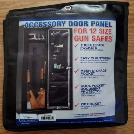 Liberty Safe 10583A Black Nylon Accessory Door Panel ONLY 49 L x 10.25 W in A100