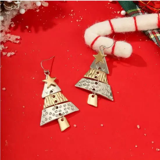 BRIGHTON BEACH Charming Christmas Tree Dangle Earrings