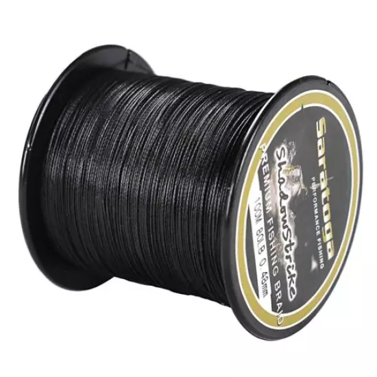 8 Strands Black PE Power Dyneema Braid Fishing Line 100/300M/500M/1000M/2000M