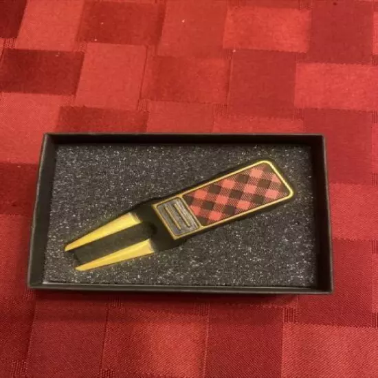 Tyson Lamb Crafted Red Lumberjack Divot Tool