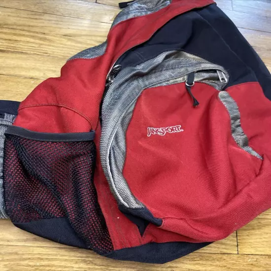 Jansport Airlift Sling Bag, Back Pack, Red, Black Gray, School Books College