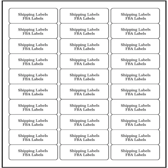 Address Labels for Inkjet Printers 1" x 2-5/8", 25 sheets / 750 labels, White 