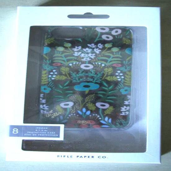 Rifle Paper Co Clear/Floral Protective Phone Case for iPhone 8/7/6/6s NIB