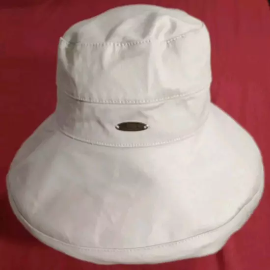 Panama Jack Bucket Sun Hat Size OS Tan