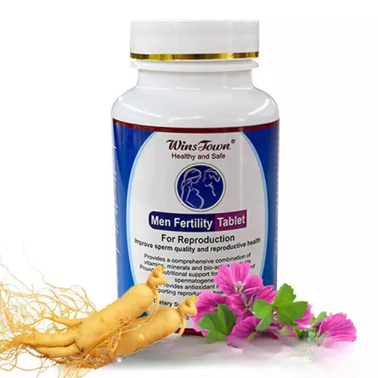 1 Bottle of All Natural Men Fertility Tablet Pills Health Care 60 Capsules