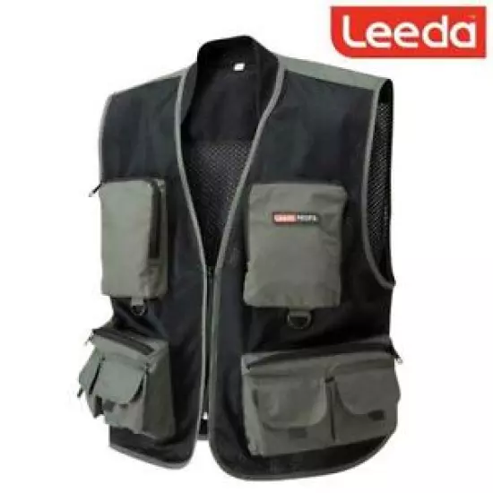 Leeda Profil Lightweight Multi Pocket Fly Fishing Vest Waistcoat - All Sizes