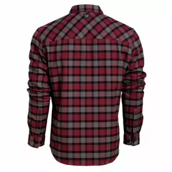 VORTEX Men's Timber Rush Flannel Burgundy LS Shirt (220-14-BUR)