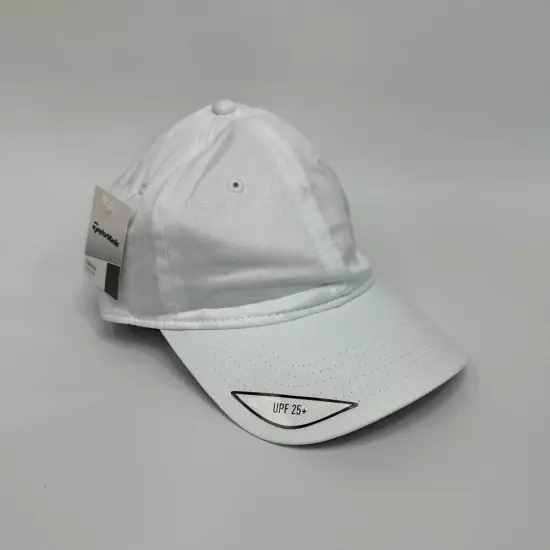 New Women's / Youth TaylorMade Golf Cotton White Adjustable Hat