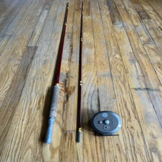 vintage fly fishing rod and reel Sport King 68