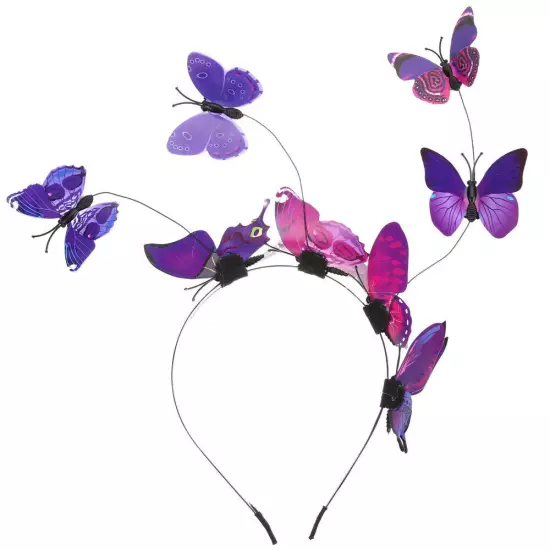 Butterfly Headband Hair Hoop Butterfly Fascinator Tea Party Headpiece Headdress