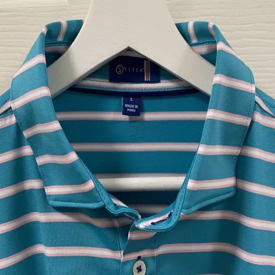 Stitch Golf Shirt/ Large